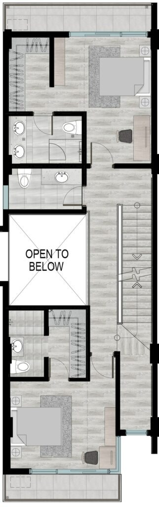 Rhine Townvilla second floor plan