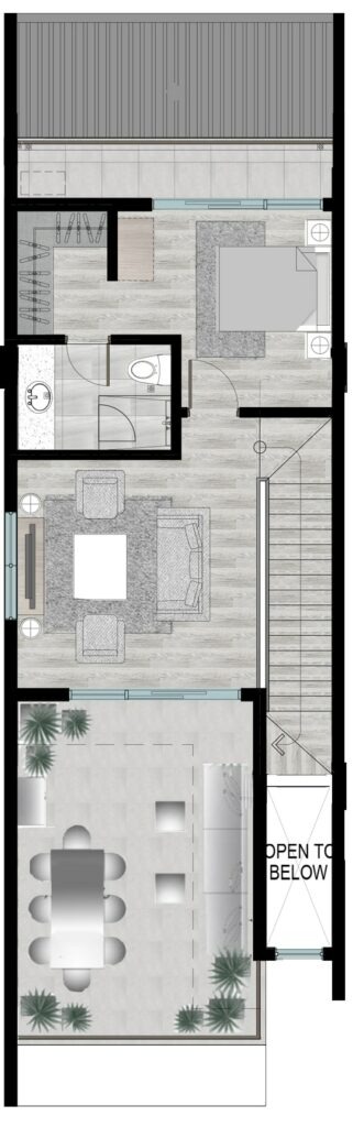 Rhine Townvilla third floor plan