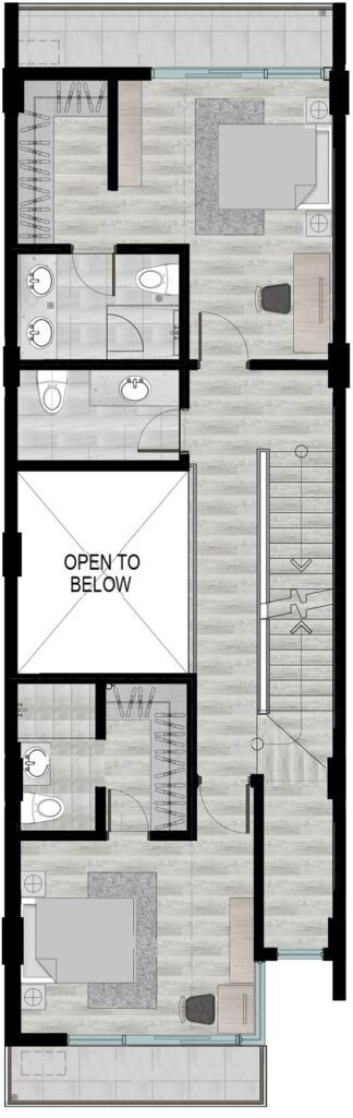 Seine Townvilla second floor plan