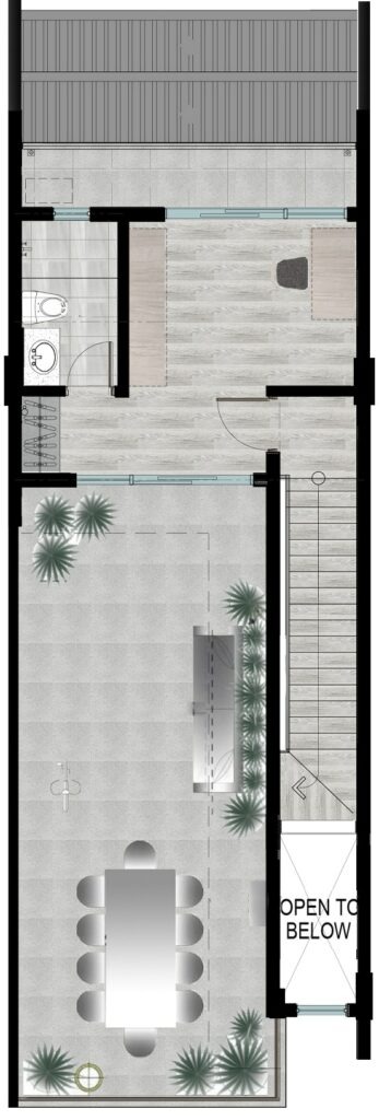 Seine Townvilla fourth floor plan