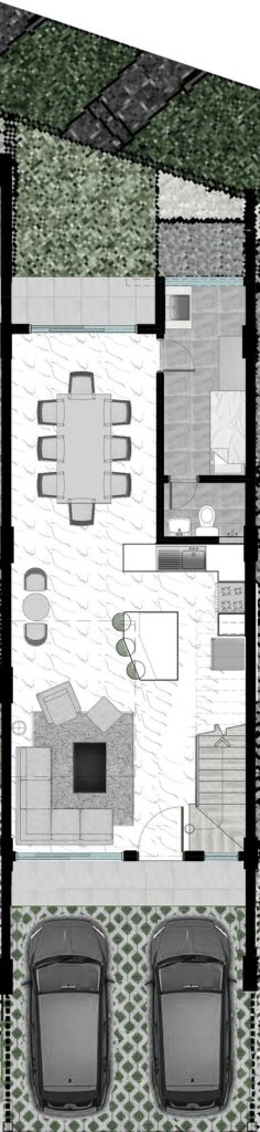 Seine Townvilla ground floor plan