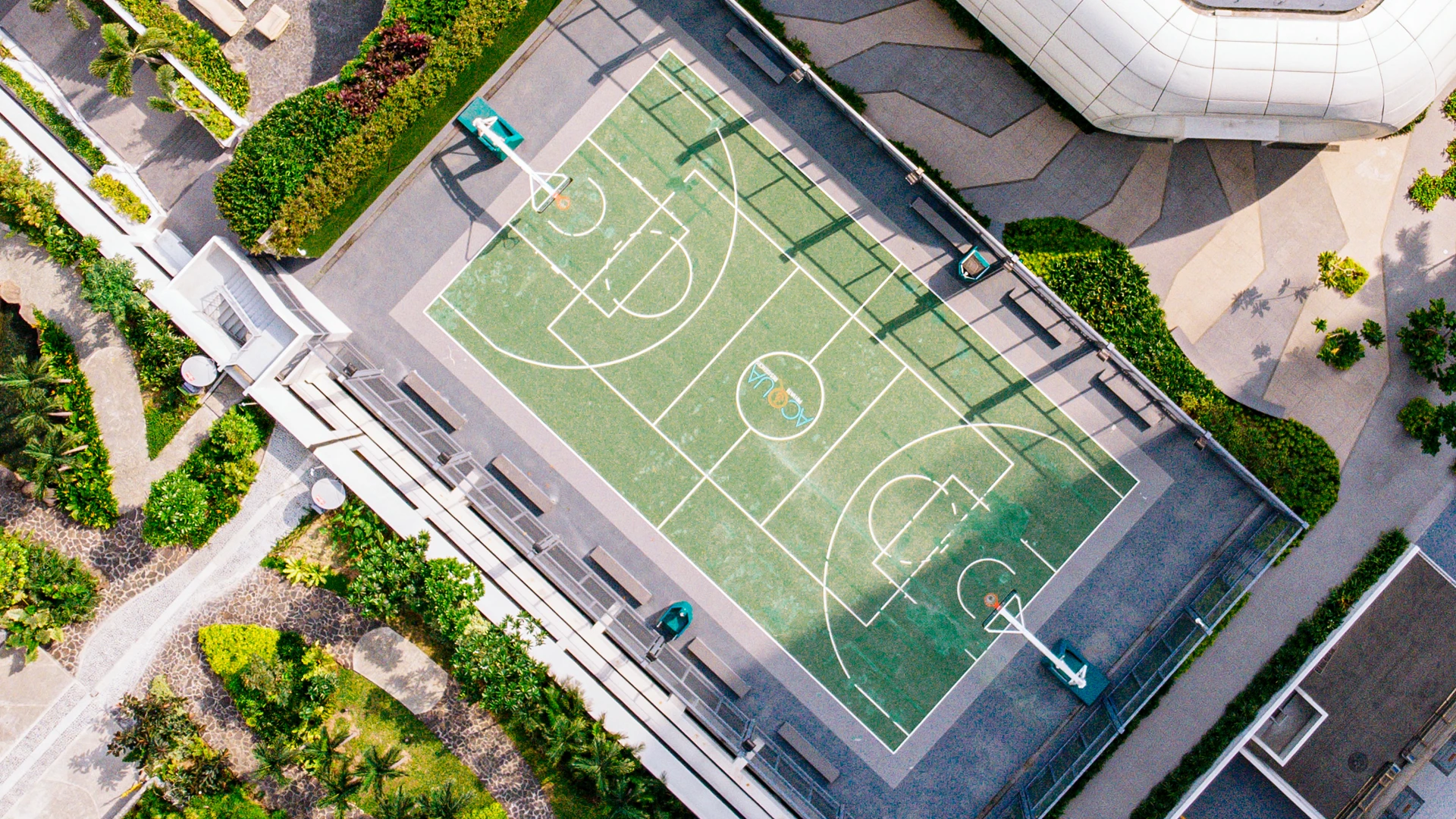 Basketball and Volleyball Court