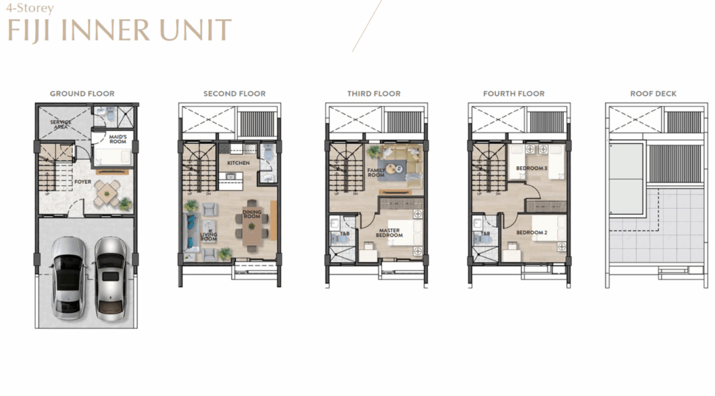 FIJI 4-Storey Townvilla floor plan