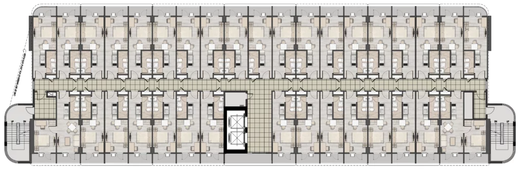 Mykonos Tower typical floor plan