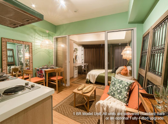 Azure one-bedroom unit