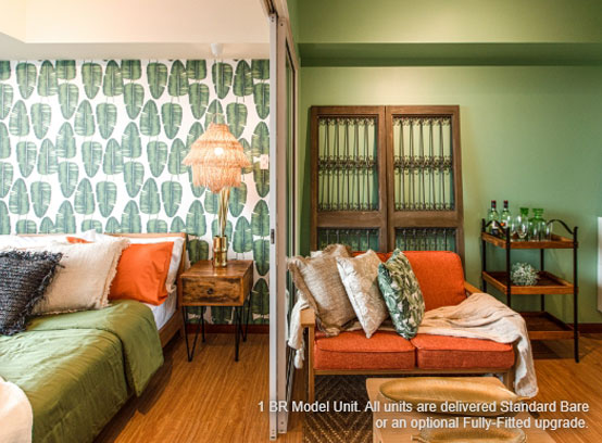Azure one-bedroom unit