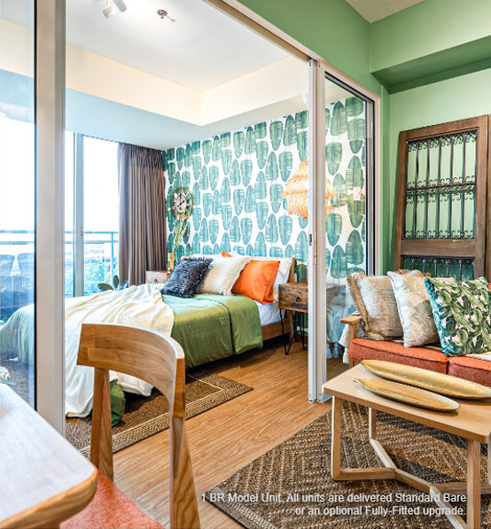 Azure one-bedroom unit