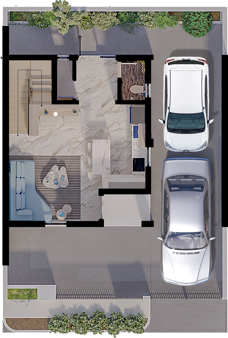 The Coral ground floor plan
