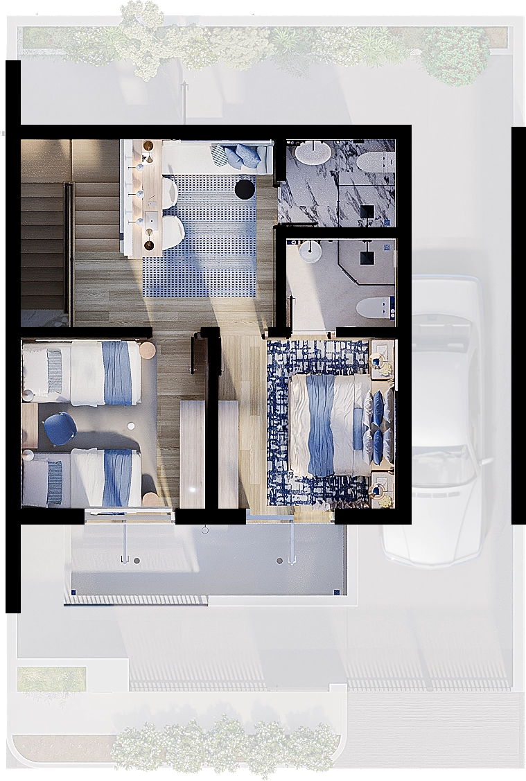 The Coral second floor plan